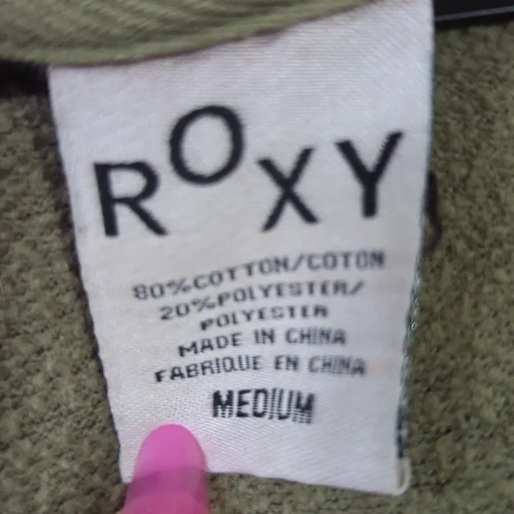 Y2K Roxy Camo Hoodie Jacket Medium - Picture 8 of 9